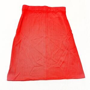 Le Maglie Piano Piano Dolce Carlotta Orange Red Pencil Skirt Size S/M